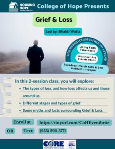 Grief and Loss flyer - march 2023